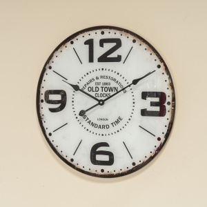 Часы настенные Columbo D=57см, белые