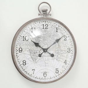 Часы настенные Mondial H=68см, серые